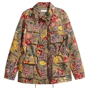 Floral Cargo Jacket